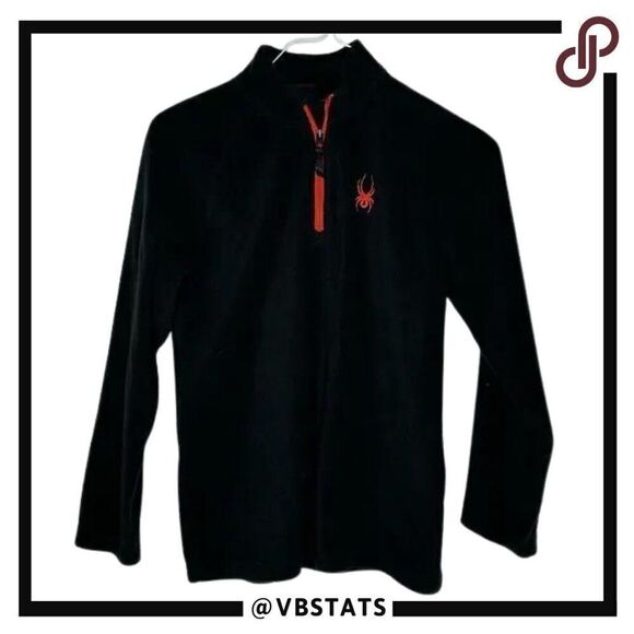 Spyder Black / Red 1/4 Zip Fleece Top‎ in size Boys XL - Picture 1 of 6